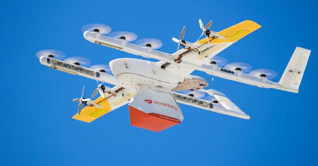 Alphabet’s Wing akan mengirimkan DoorDash melalui drone di Dallas-Fort Worth