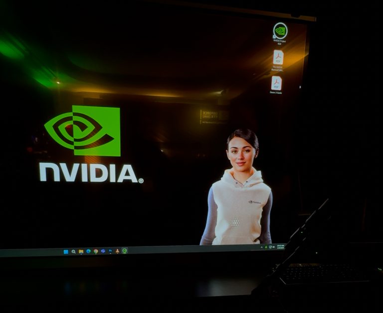 Avatar AI Nvidia ada di layar komputer saya dan membuat saya aneh