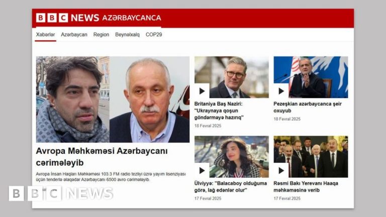 Azerbaijan memerintahkan penangguhan BBC News Azerbaijani di Baku