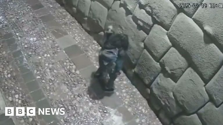 Momen Man Vandalise Artefak Incan Kuno di Peru