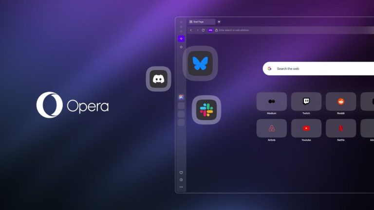 Opera mengintegrasikan bluesky, slack, dan perselisihan ke dalam browsernya