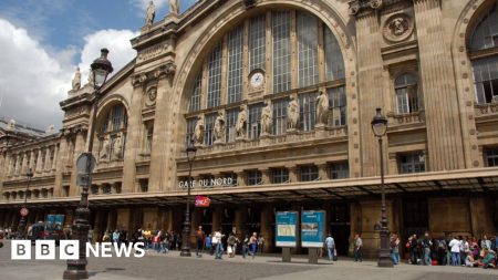 Paris Gare du Nord Lalu lintas yang terganggu setelah bom WW2 ditemukan